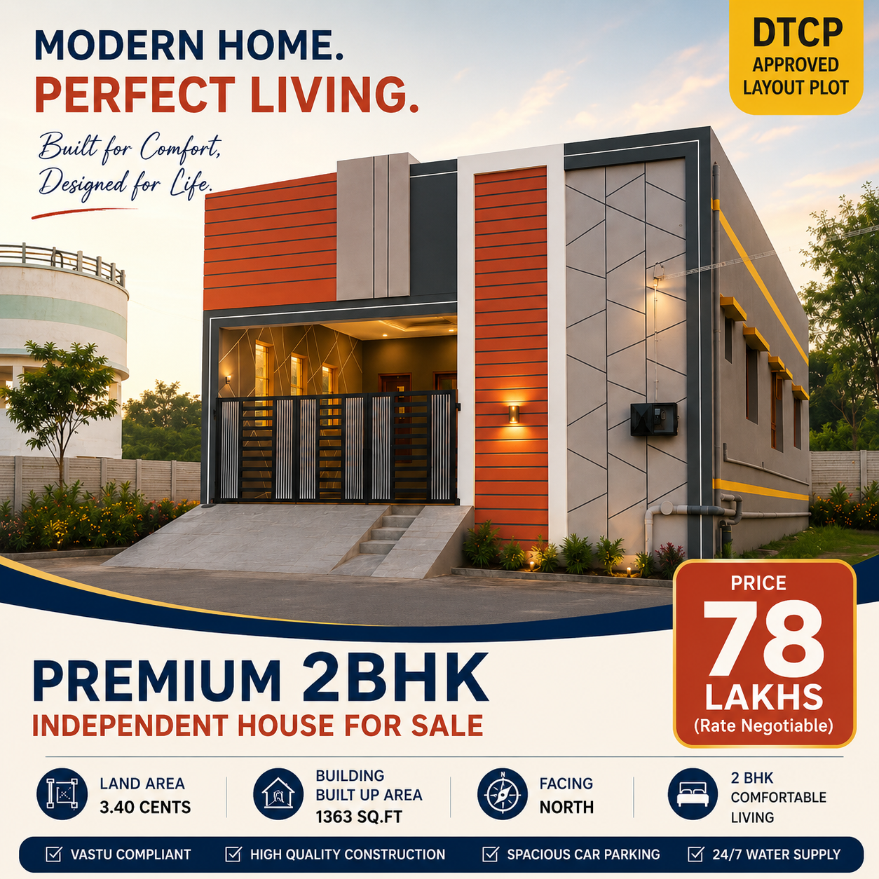 NEW READY TO OCCUPY 2BHK HOUSE SALE IN MULLAINAGAR, THENI.